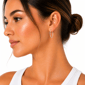 Saffron 30mm Stainless Steel Polished Flat Bottom Hoop Earrings - image 3