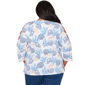 Plus Size Alfred Dunner Port Side Coastal Embroidered Blouse - image 1