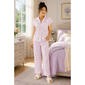 Womens Laura Ashley(R) Short Sleeve Bow Toile Pajama Set - image 1