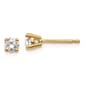 Pure Fire 14kt. Yellow Gold 4-Prong 3/8ctw. Diamond Stud Earrings - image 1