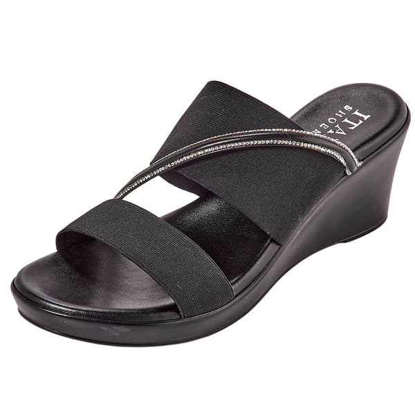 Womens Italian Shoemakers Gunner Wedge Sandals - image 