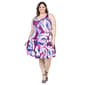 Plus Size 24/7 Comfort Apparel Large Floral A-Line Dress - image 1