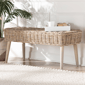 bali & pari Raisa Modern Bohemian Accent Bench - image 7