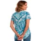Womens OneWorld Short Sleeve Abstract Chevron Sublimation Tee - image 2