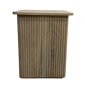 Sagebrook Home Natural Square Ribbed Accent Table - image 1
