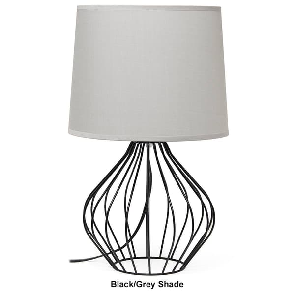 Simple Designs Geometrically Wired Table Lamp