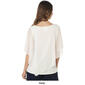 Plus Size MSK Farage Beaded Trim Overlay Blouse - image 2