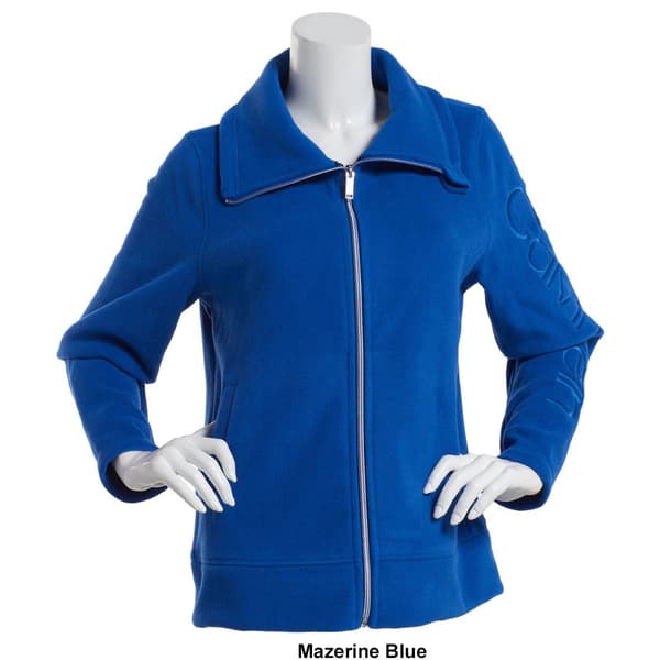 Womens Calvin Klein Performance Tech Fleece Zip Front Jacket