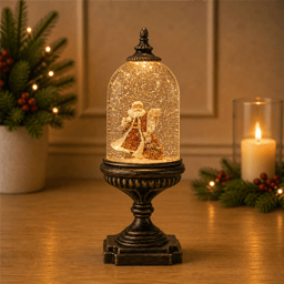 Melrose 12.5in. LED Snow Globe with Santa & Toy Bag