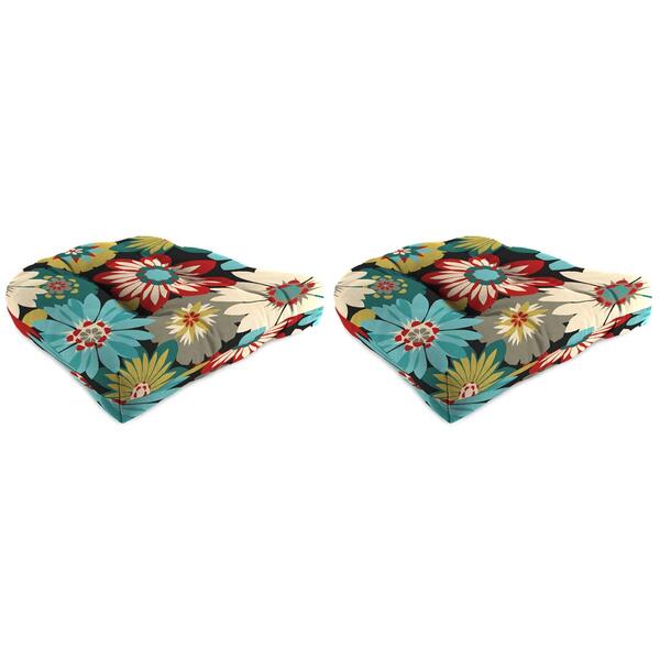Jordan Manufacturing Wicker Chair Cushion Set - Fresco Fiesta - image 