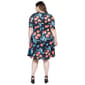 Plus Size 24/7 Comfort Apparel Floral Knee Length A-Line Dress - image 3
