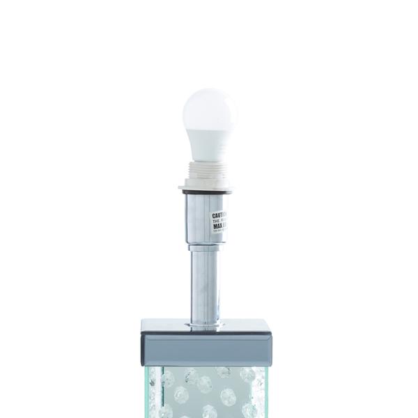 9th & Pike® Grey Glass Glam Table Lamp