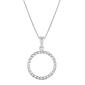 Nova Star&#174; Sterling Silver Lab Grown Diamond Circular Pendant - image 2