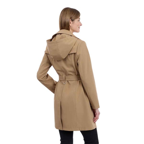 Womens Calvin Klein Double Breasted Belted Trench Coat