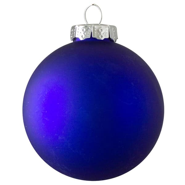 Northlight 4ct. Royal Blue Glass Christmas Ball Ornaments