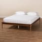 Baxton Studio Tallis Classic Brown Wood Queen Size Bed Frame - image 8