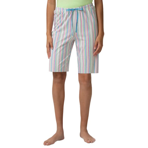Plus Size HUE(R) Straight N Narrow Stripe Bermuda Pajama Shorts - image 