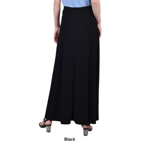 Womens NY Collection Long Solid Side Drape Skirt