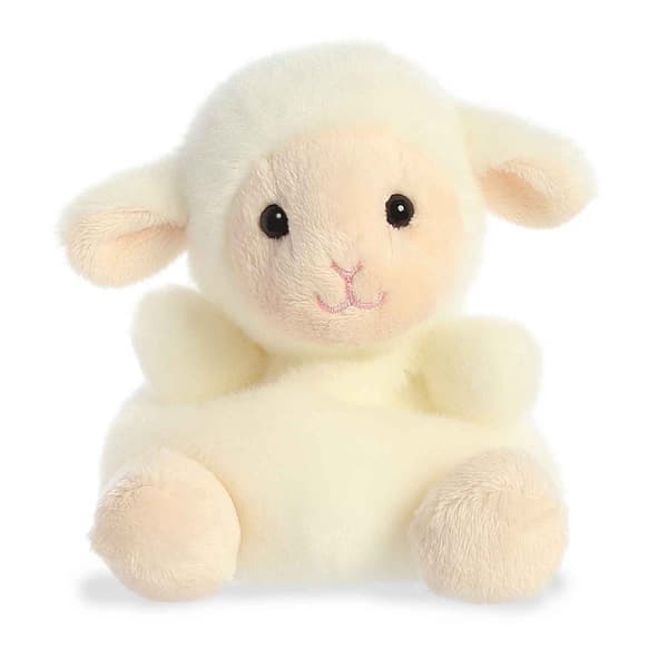 Palm Pals(tm) 5in. Wooly Lamb(tm) Eco Friendly Plush Beanie - image 