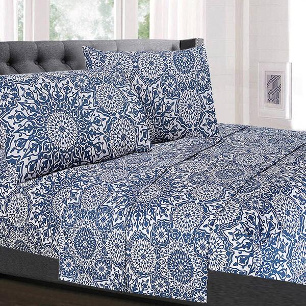 Sweet Home Collection 4pc. Oasis Microfiber Sheet Set - image 