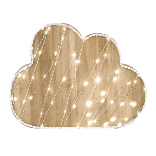 Little Love by NoJo LED Wood Cloud Wall Décor