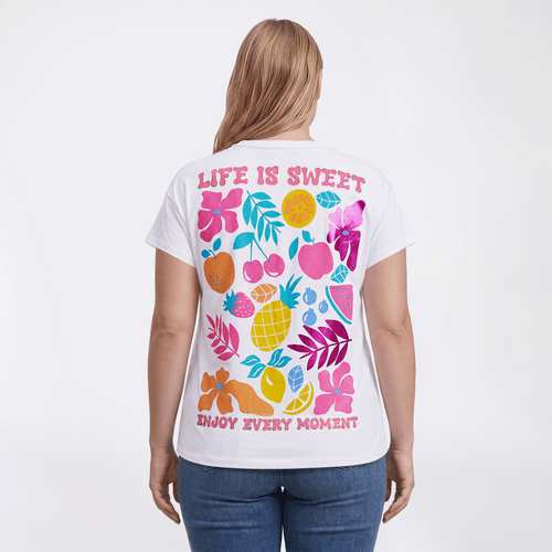Plus Size Bare Your Soul By Sweet Soul Strawberry Pocket Tee