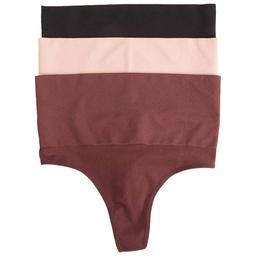 Womens Skinnygirl 3pk. Double Layer Shaping Thongs - SG7143-3PKC