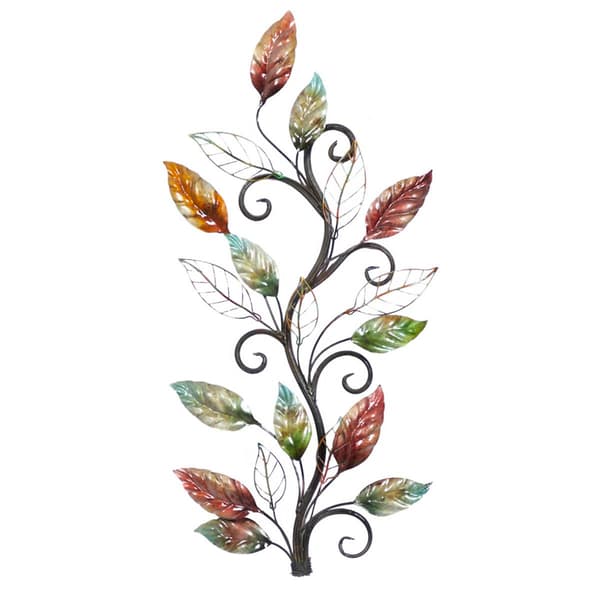 9th & Pike&#40;R&#41; Traditional Style Leaf Iron Wall Decor