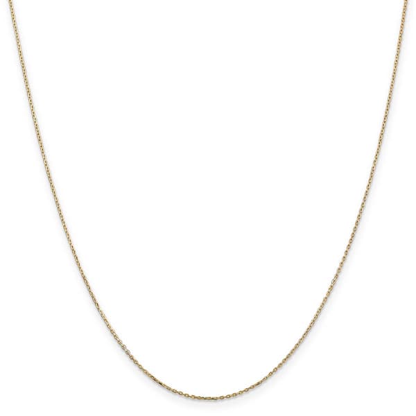 Unisex Gold Classics&#8482; .8mm. Diamond Cut 14in. Necklace w/Lobster