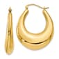 Gold Classics&#40;tm&#41; 16mm. 14kt. Gold Polished Hoop Earrings - image 1