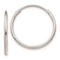 Gold Classics(tm) 10kt. White Gold 20mm Endless Hoop Earrings - image 1