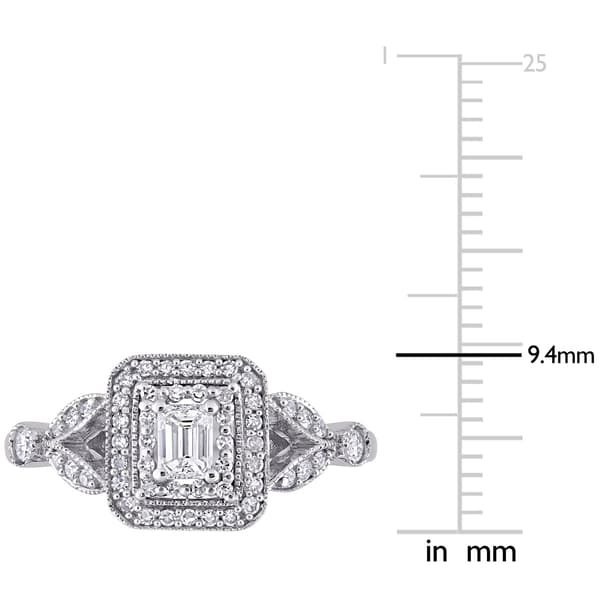 Diamond Classics™ 10kt. White Gold 1/2ctw. Diamond Vintage Ring