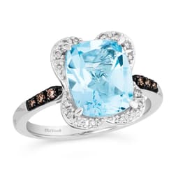 Le Vian&#40;R&#41; Blue Topaz w/ Chocolate & Nude Diamonds&#40;tm&#41; Ring