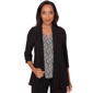 Womens Alfred Dunner Seville Border Print Two In One Top - image 1
