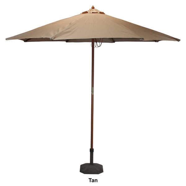 Northlight Seasonal 9ft. Patio Market Umbrella with Wood Pole