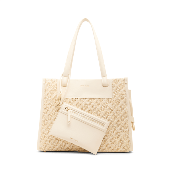Anne Klein Lucas Straw Tote $88 - image 