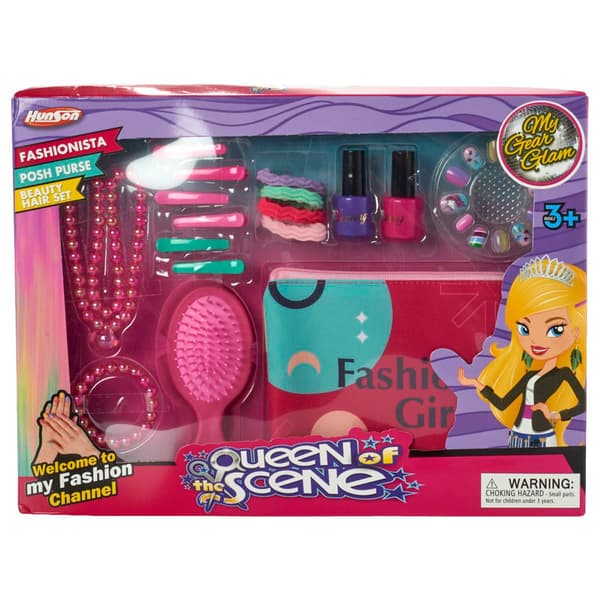 Hunson Queen Of The Scene Beauty Purse Set - image 