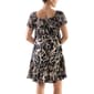 Petite Robbie Bee Short Puff Sleeve Floral Ruffle Hem Dress - image 5