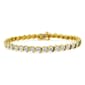 Haus of Brilliance 14kt. Yellow Gold Plated Tennis Bracelet - image 1
