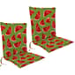 Jordan Manufacturing Set of 2 Melon Citrus Outdoor Chair Cushions - image 1