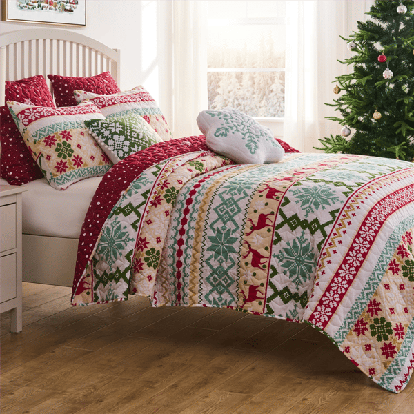Greenland Home Fashions™ Novelty Winter Holiday Quilt Set - image 