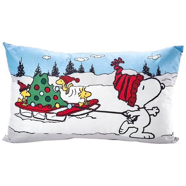 Peanuts(tm) Happy Holidays Skating Decorative Pillow - 12x20 - image 