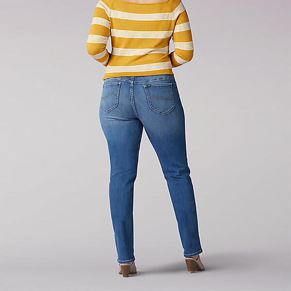 Womens Lee® Flex Motion Straight Leg Jeans - Juniper