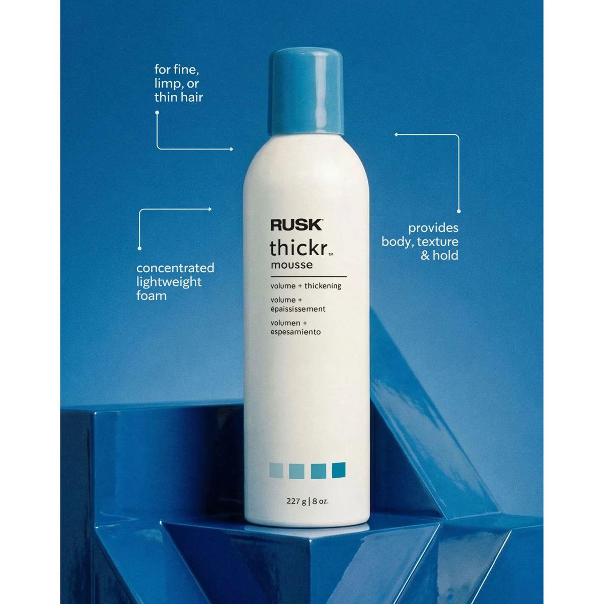 Rusk Thicker Thickening Mousse 8 oz.