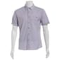 Mens Campia Short Sleeve Poly Spandex Button Down Shirt - Navy - image 2