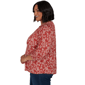 Plus Size Ruby Rd. Romance On The Ranch Ruffle Neck Floral Blouse - image 4