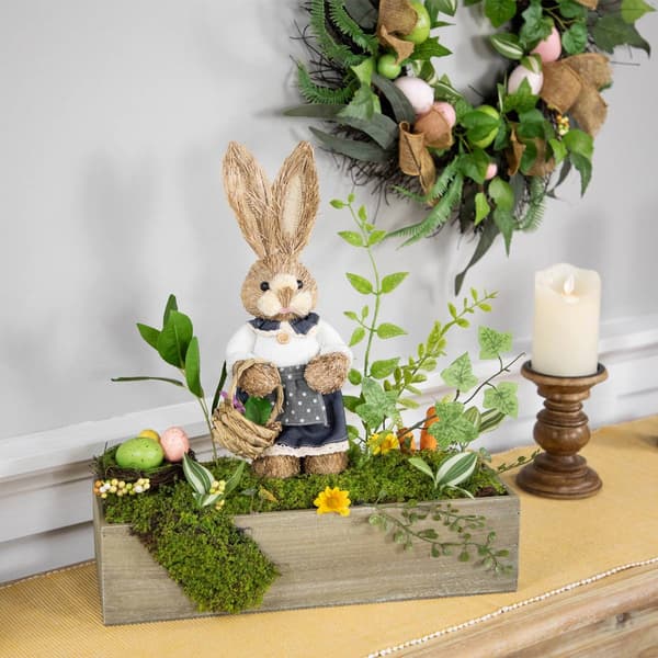 Northlight Seasonal Boxed Garden w/ Bunny Easter Decor - image 