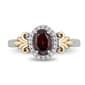 Enchanted by Disney 1/10ct Diamond Garnet Plated Silver Anna Ring - image 1