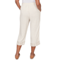 Petite Alfred Dunner Natural Wonder Embroidered Linen Capris - image 2