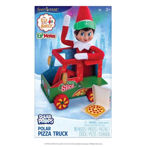 Elf on the Shelf Polar Props Polar Pizza Truck